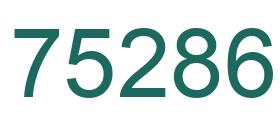 Número 75286 imagen verde