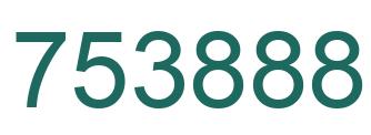 Number 753888 green image