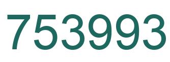 Número 753993 imagen verde