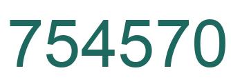 Número 754570 imagen verde
