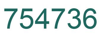 Número 754736 imagen verde