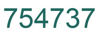 Número 754737 imagen verde