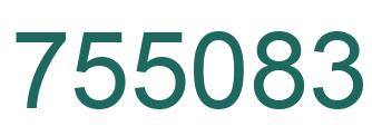 Number 755083 green image