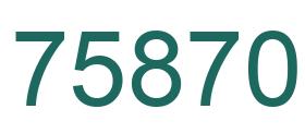 Número 75870 imagen verde