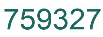 Número 759327 imagen verde