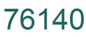 Number 76140 green image