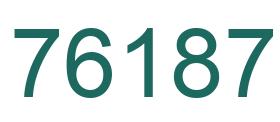 Number 76187 green image