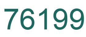 Número 76199 imagen verde