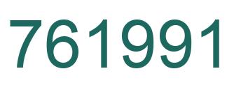 Número 761991 imagen verde