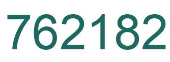 Number 762182 green image
