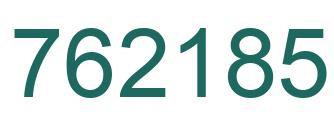 Number 762185 green image