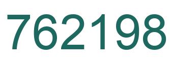 Number 762198 green image