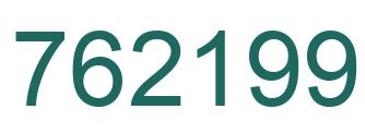 Number 762199 green image