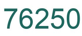Number 76250 green image