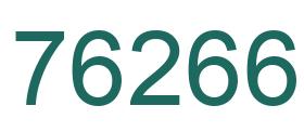 Number 76266 green image