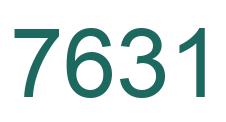 Número 7631 imagen verde