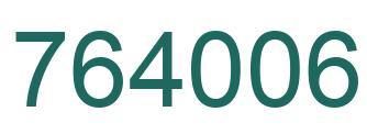 Number 764006 green image