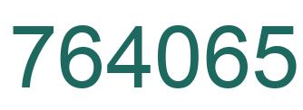 Number 764065 green image