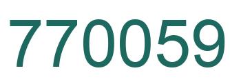Número 770059 imagen verde