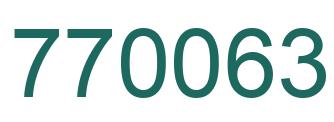 Número 770063 imagen verde