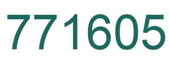 Number 771605 green image