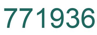 Number 771936 green image