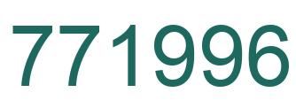 Number 771996 green image