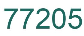 Number 77205 green image