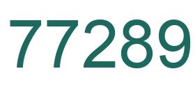 Número 77289 imagen verde