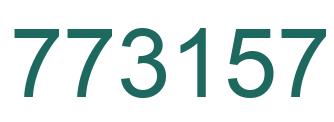 Number 773157 green image