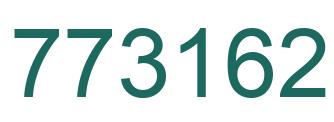 Number 773162 green image