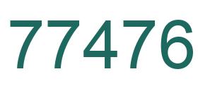 Número 77476 imagen verde