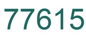 Número 77615 imagen verde