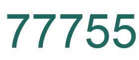 Number 77755 green image