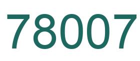 Number 78007 green image