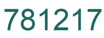 Número 781217 imagen verde