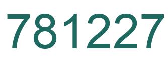 Número 781227 imagen verde