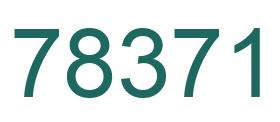 Number 78371 green image