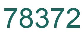 Number 78372 green image