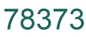 Number 78373 green image