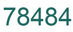 Número 78484 imagen verde