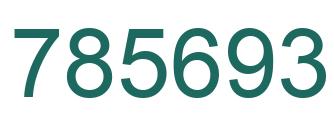 Number 785693 green image