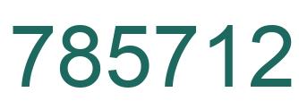 Number 785712 green image