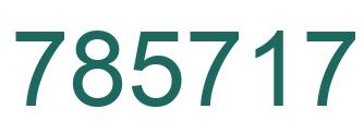 Number 785717 green image
