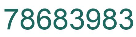 Número 78683983 imagen verde