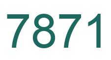 Número 7871 imagen verde