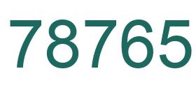 Número 78765 imagen verde