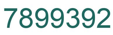 Número 7899392 imagen verde