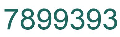 Número 7899393 imagen verde