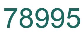 Número 78995 imagen verde